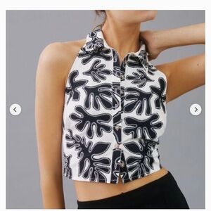 Pilcro Deco Halter Top New With Tags Size 16